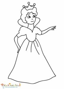 Coloriage de la reine