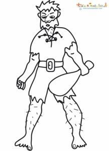 Coloriage du géant à imprimer