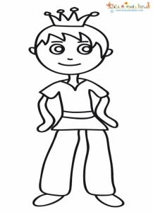 Coloriage du jeune prince