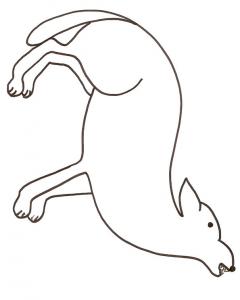 coloriage d'un loup
