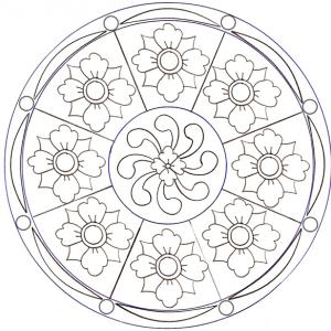 Diy How To Draw An Easy Mandala With Colors