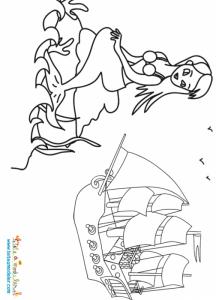 la petite sirène et le bateau