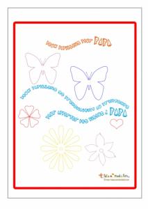 Deux papillons pour papa est un poème plein d’amour et d’attention que votre enfant pourra réciter le jour de la fête des pères ou à chaque occasion qu’il aura de lui faire plaisir. Imprimez ce joli poème illustré gratuitement et collez-le par exemple sur
