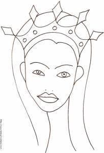  princesse : Portrait de la princesse au diadème losange