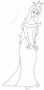 Princesse à colorier