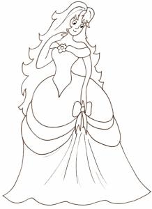 coloriage de princesse