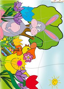 Puzzle du lapin de Pâques