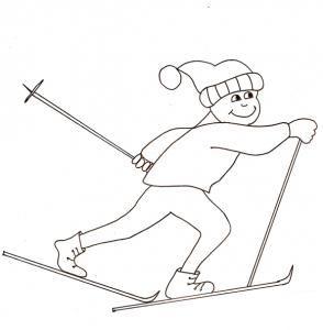 Coloriages Ski Collection 2 Tete A Modeler