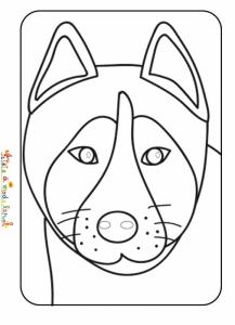 Coloriage Chien Et Dessin De Chien Avec Tête à Modeler