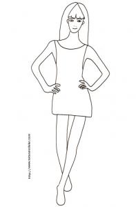 Coloriages De Top Model Les Coloriages De Manequins Tete A Modeler