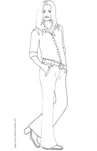 Coloriages De Top Model Les Coloriages De Manequins Tete A Modeler