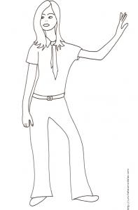 Coloriage du Top Model dessin 27