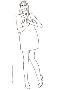 Coloriage du Top Model