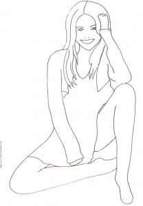 Coloriages De Top Model Les Coloriages De Manequins Tete A Modeler