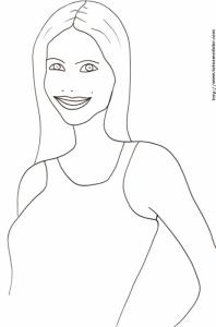 Visage de fille au grain de beauté