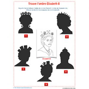 Trouve l'ombre Élisabeth II