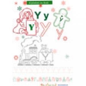 "Y", une lettre de l'alphabet à colorier