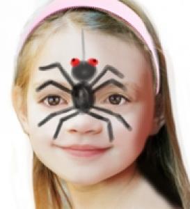 Maquillage araignée enfant