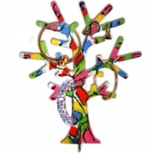 Arbre à bijoux à paillettes