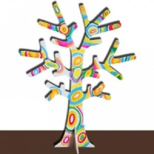 Arbre porte-bijoux pop art