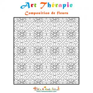 Art Thérapie : composition de fleurs