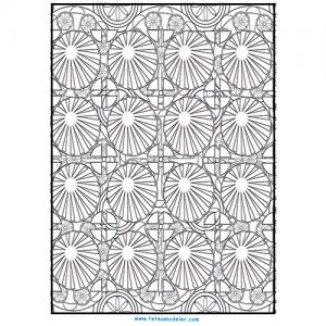 Motifs géométriques à colorier