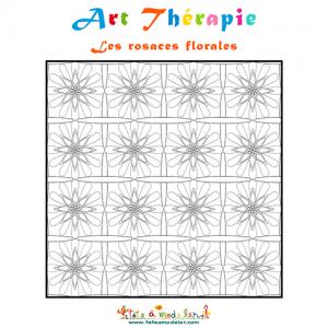 Rosace florale, art thérapie