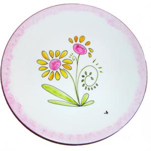 Assiettes aux fleurs de printemps