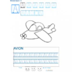 Imprimer la fiche graphisme sur A de avion