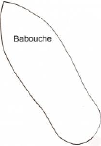 Imprimer le modèle de babouche adulte