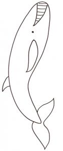 Imprimer le dessin 3 d'une baleine