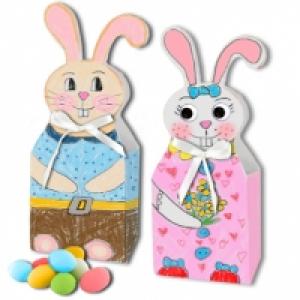 Boites lapins de Pâques à colorier
