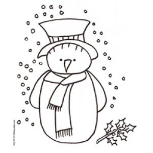 Coloriage Bonhomme De Neige Coloriages De Noël