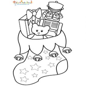 Chaussette à jouets de Noel