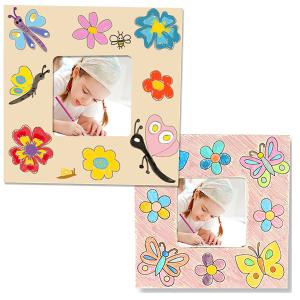 Cadre photo à colorier