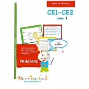 Cahier de vacances N°1 pour CE1 et CE2