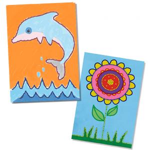 Cartes à brodées ou à colorier