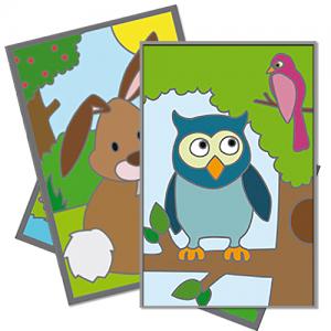 Carte à gratter forêt
