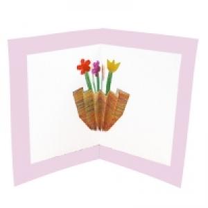 carte pop up fleurs