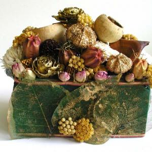 Centre de table "fleurs séchées" 