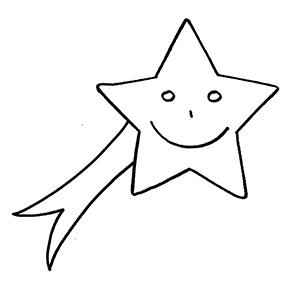 coloriage d'une étoile de Noël