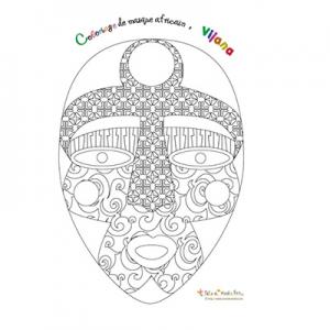 Coloriage du masque Vijana