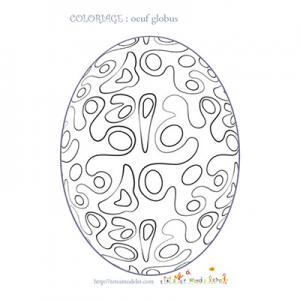 Coloriage oeuf thérapie