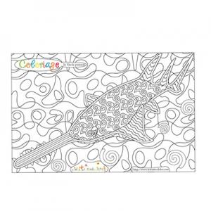 Coloriage Jù Yáo le poisson