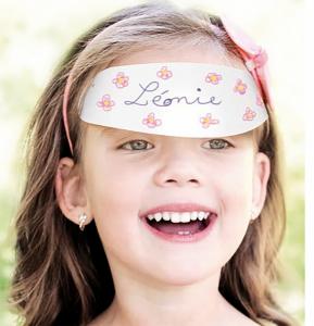 Visières blanches à colorier