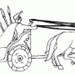 coloriage d'un char romains