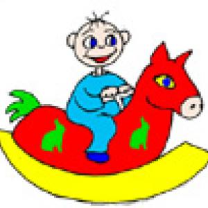 Une petite comptine à chanter quand bêtete; est sur le cheval à bascule