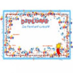 Diplôme enfant créatif