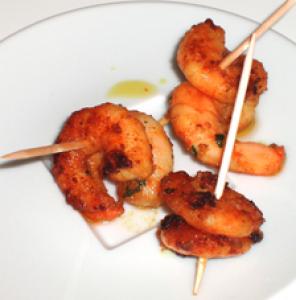 Brochette crevette anis