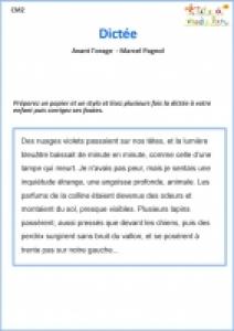 Avant l'orage : dictée CM2